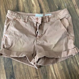 Chino by Anthropologie khaki shorts.